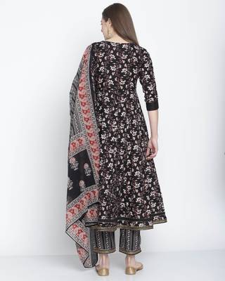 Black printed cotton salwar 2