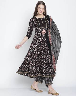 Black printed cotton salwar 4