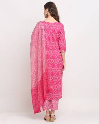 Pink embroidered cotton salwar 3