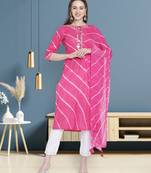 Pink embroidered cotton salwar