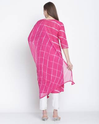 Pink embroidered cotton salwar 2