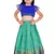 Kids Blue Blouse With Rama pavadai lehenga set for Girls 
