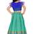 Kids Blue Blouse With Rama pavadai lehenga set for Girls 