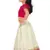 Kids Rani Pink Blouse With White Lehenga Choli Set For Girls 