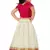 Kids Rani Pink Blouse With White Lehenga Choli Set For Girls 