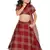 Kids Maroon Cotton Silk Lehenga Choli For Girls 