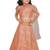 Kids Orange Cotton Silk Lehenga Choli Set For Boys 