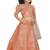Kids Orange Cotton Silk Lehenga Choli Set For Boys 