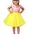 Yellow printed nylon kids-frocks