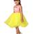 Yellow printed nylon kids-frocks