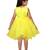 Yellow printed nylon kids-frocks