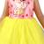 Yellow printed nylon kids-frocks