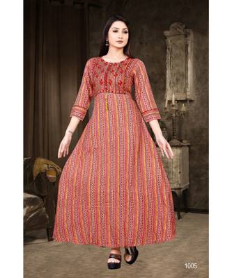 Red FANCY stitched gowns 1
