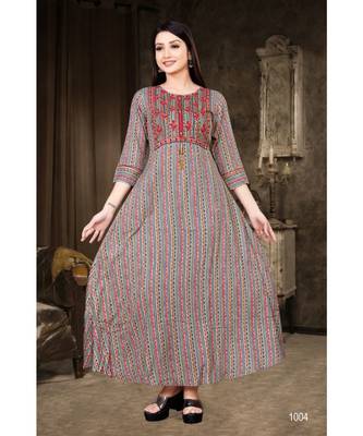 Grey FANCY stitched gowns 1