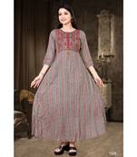 Grey FANCY stitched gowns