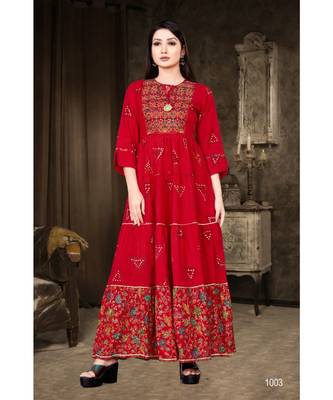 red FANCY stitched gowns 1