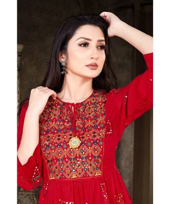 red FANCY stitched gowns 2