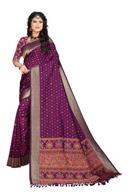 Chitrakshi Deginer Repiar Jaquard Saree With Blouse 1