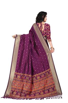 Chitrakshi Deginer Repiar Jaquard Saree With Blouse 3