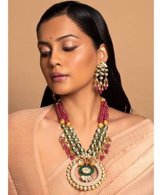 Exquisite Multi Color Neckace Set For Festivals 2