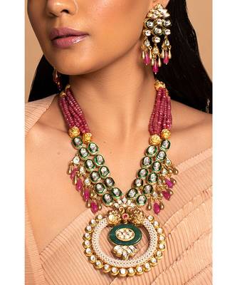 Exquisite Multi Color Neckace Set For Festivals 4