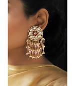 Pink White and Red Tassel look-a-like Jhumki