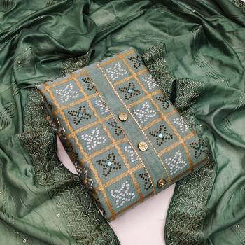 Green bandhej chanderi salwar 1