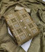 Mehendi bandhej chanderi salwar