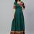 Green woven cotton maxi-dresses