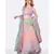 MULMUL MULTI-COLOURED LEHENGA WITH GOTA BORDER, BLOCKPRINTED DUPATTA