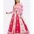 MAGENTA LEHENGA WITH PATCH & GOTA PEPLUM JACKET OF WEAVED FABRIC WITH OPEN ZIP