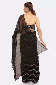 Two Piece Embroidered Saree