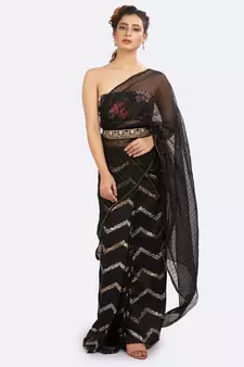 Two Piece Embroidered Saree