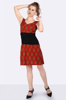 Red Poly Organza Trench Coat