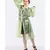 AQUA GREEN POLY-ORGANZA TRENCH COAT