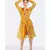 YELLOW POLY-ORGANZA TRENCH COAT