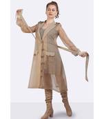 Bedge Poly Organza Trench Coat