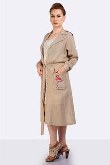 HANDLOOM JUTE TRENCH COAT