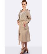 Handloom Jute Trench Coat