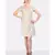 WHITE LACE DRESS WITH STRETCHABLE BEDGE LINING INSIDE WITH ZIP ON BACK