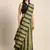 Olive woven pure cotton saree with blouse