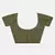 Olive woven pure cotton saree with blouse
