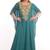 RAMA GREEN GEORGETTE EMBROIDERED ZARI WORK FARASHA