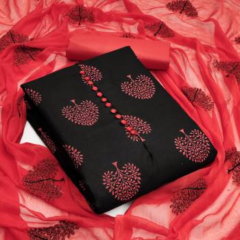 Black printed cotton salwar 1