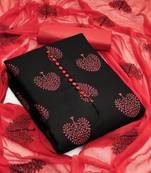 Black printed cotton salwar