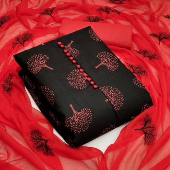 Black printed cotton salwar 1