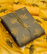 Light-green printed cotton salwar