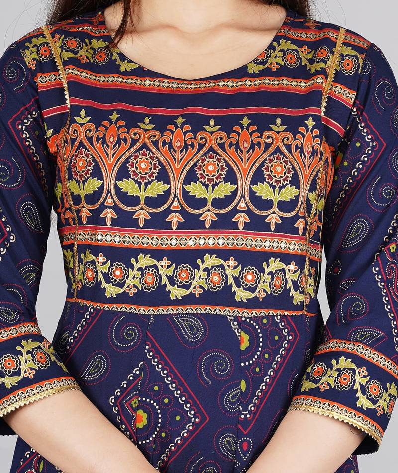 Women's Beautiful Rayon Kurti With pant and Dupatta sets