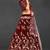 Maroon embroidered velvet semi stitched lehenga