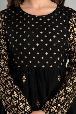 Women's Beautiful Heavy Printed Anarkali Kurti With Printed Palazzo And Dupatta  3
